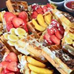 Wicked Waffle Platter Waffle Sandwich and Sweet Waffles